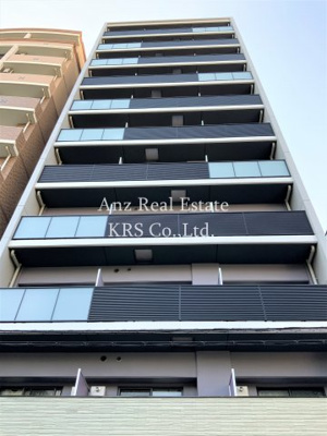 【外観】 | ジアコスモ江戸堀パークフロント | 都市部に映えるスタイリッシュな外観のマンションです♪