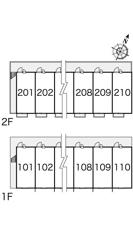 レオパレスあやめの区画図