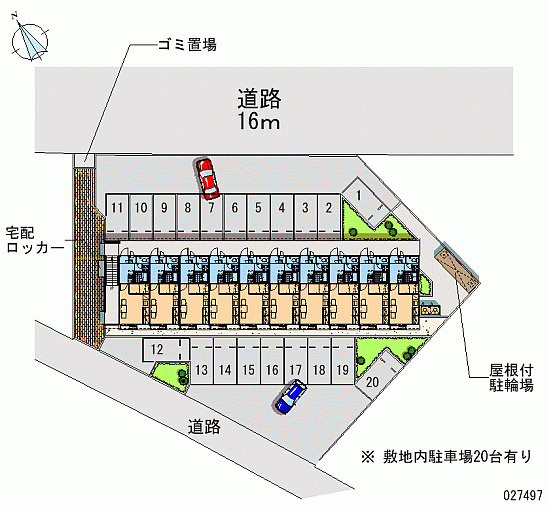 レオパレス檜木並の区画図