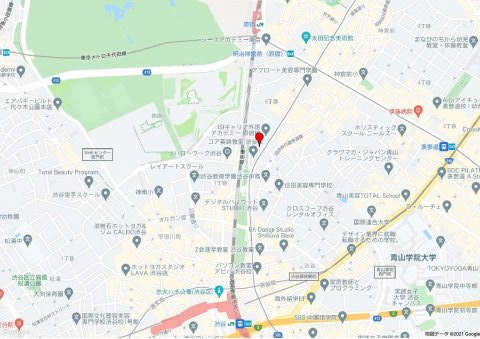 渋谷区神宮前６丁目の事務所の地図