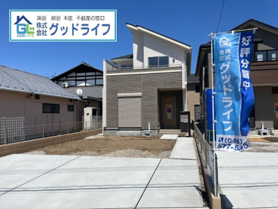 【外観】 | 深谷市上柴町東6丁目　新築戸建　Blooming Garden　05号棟 | 深谷市上柴町　新築分譲住宅　現地外観写真　現地販売会開催中！