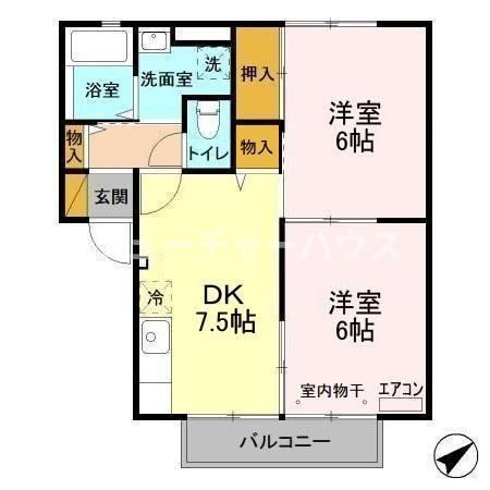 コンフォール　Ａ棟の間取り
