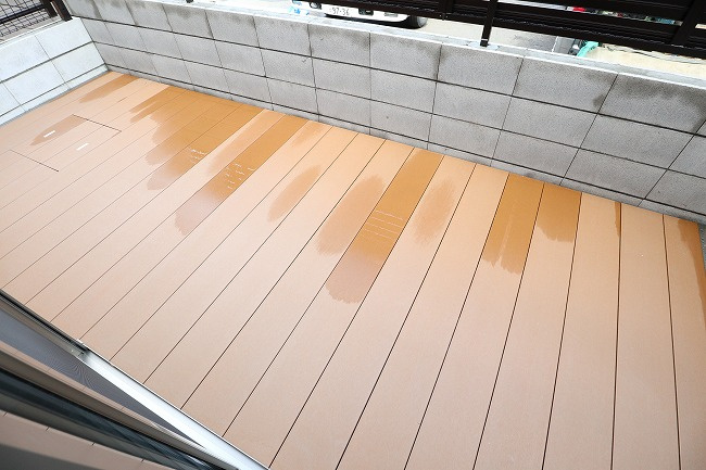 ガーデンテラスアトレのバルコニー