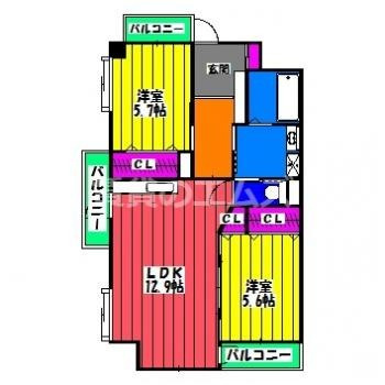 【間取り】 | 横手　はなみずき | 横手　はなみずきの間取り