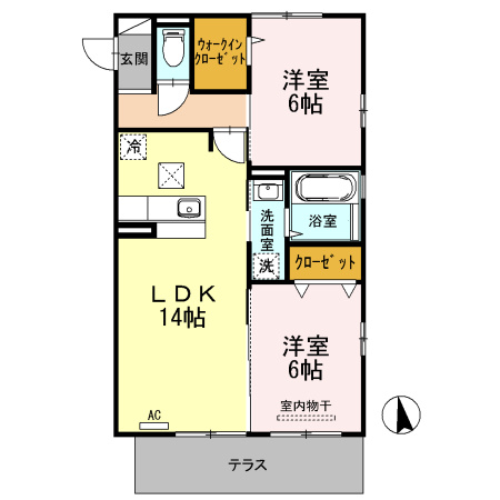 【間取り】 | カーサ　プリマヴェーラ