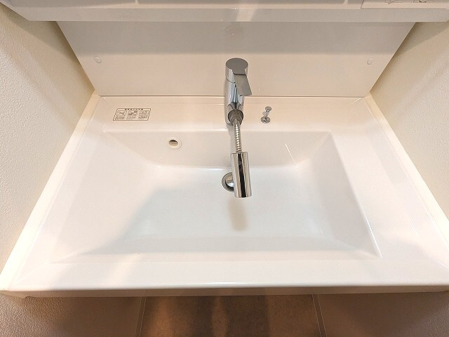 リビオメゾン上野入谷の設備|ハンドシャワー付き独立洗面台です