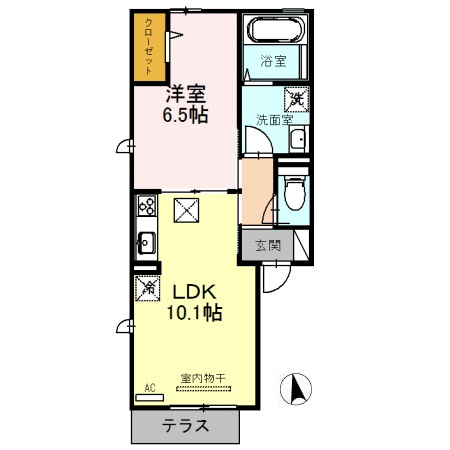 ベルデュールⅡの間取り