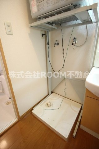 ソレイユ高木の洗面所|広い洗面スペース