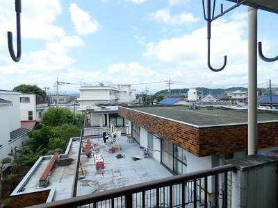 【展望】 | メゾンドボヌアー | 前面棟無しで日当たり良好です。