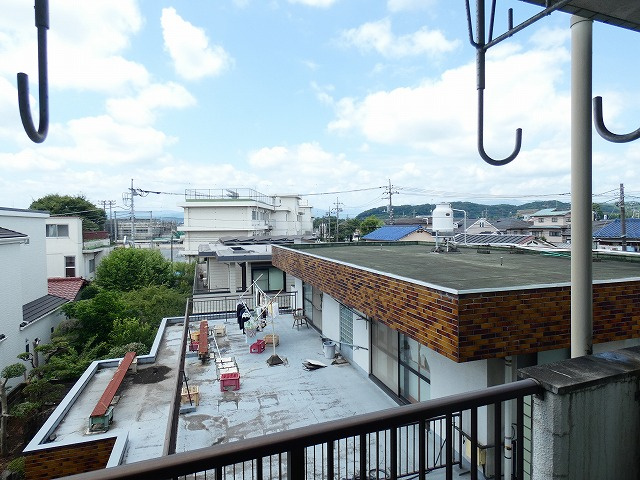 【展望】 | メゾンドボヌアー | 前面棟無しで日当たり良好です。