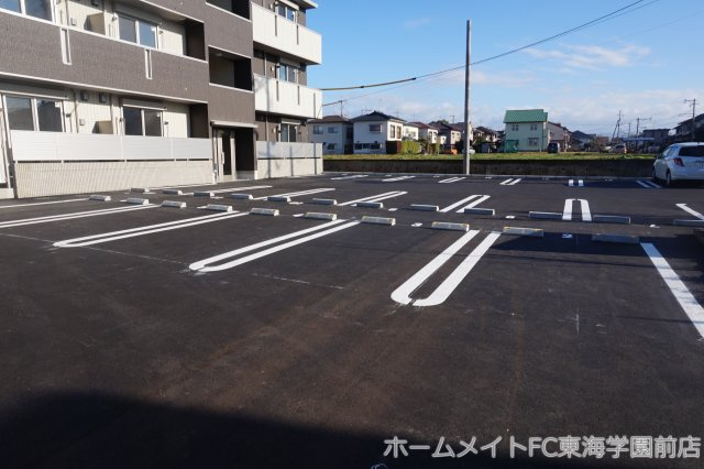 熊本市東区長嶺東５丁目のアパートの駐車場