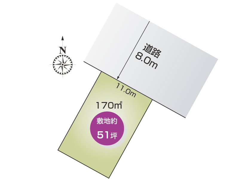 足利市新山町　区画図