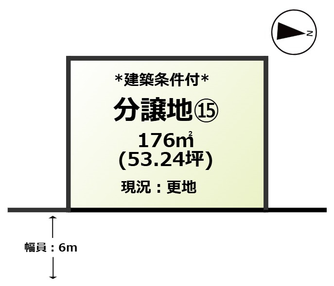 lifestyle garden うらどめ⑮の土地図