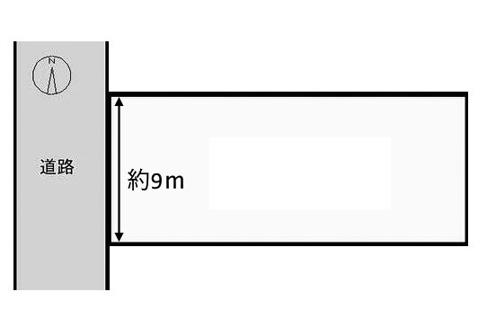 土地　北方町加茂の土地図|平面図
