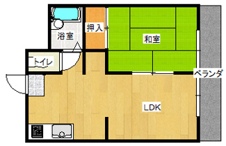 【間取り】 | メゾンリトルウッズA