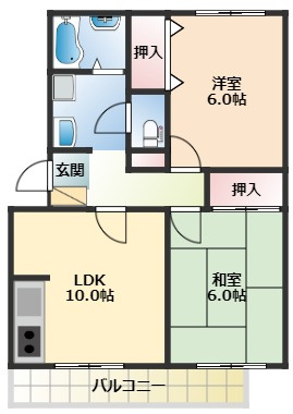 【間取り】 | マンションニューハマ３Ａ
