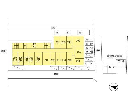 ロングステイ山下の区画図