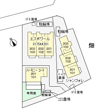 エスポワールの区画図