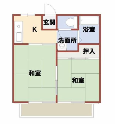 エコーハイツの間取り