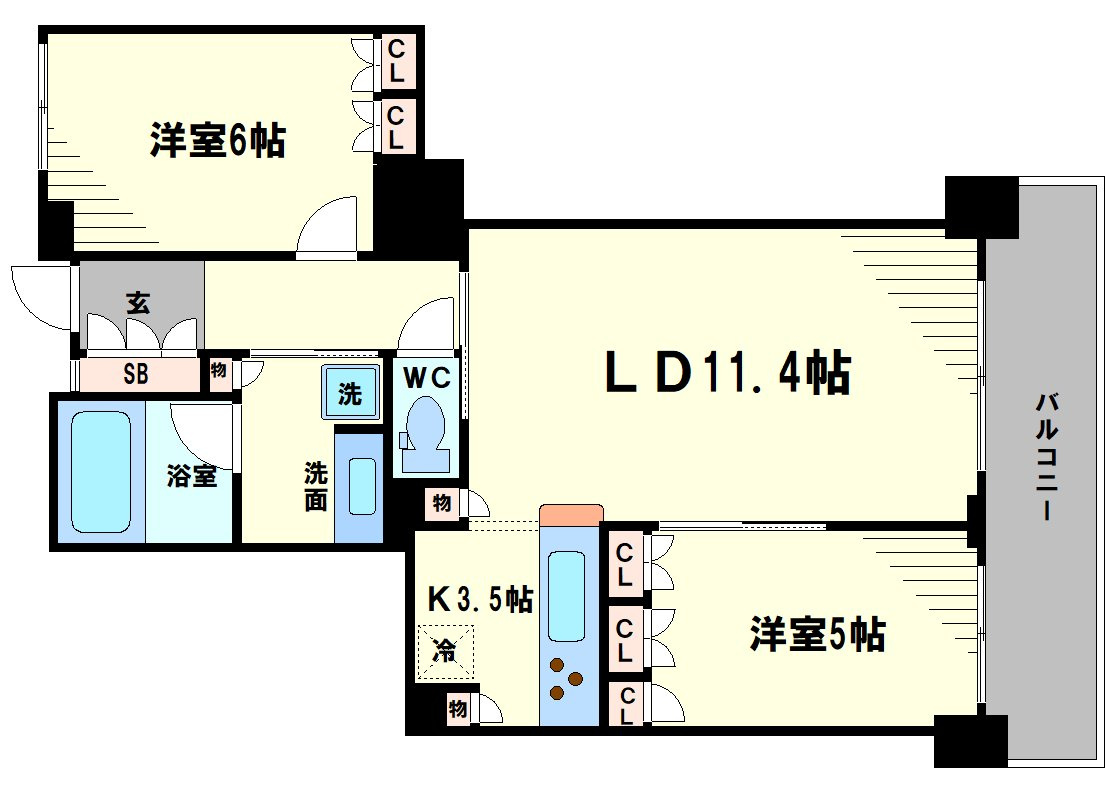 大阪福島タワーの間取り