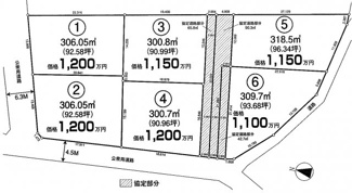 【土地図】 | 入間郡毛呂山町市場　建築条件なし売地　東武越生線『川角駅』徒歩20分　【光山小学区】