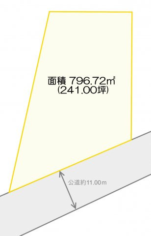 下代継　売地　240坪超の土地図