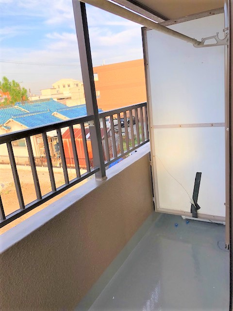 喜志マンションのバルコニー