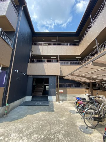 喜志マンションの外観|駐輪場