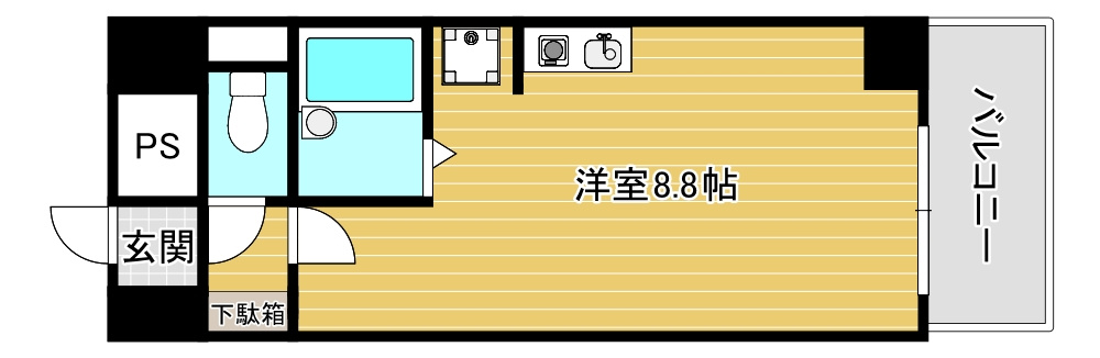 アビタシオン九条の間取り