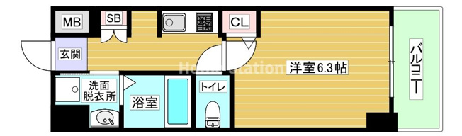 【間取り】 | メトローサ弁天町
