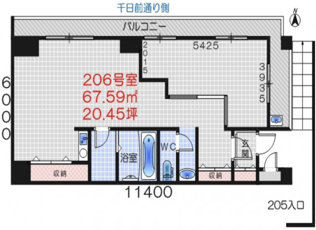 【間取り】 | ニューシティアパートメンツ上町台
