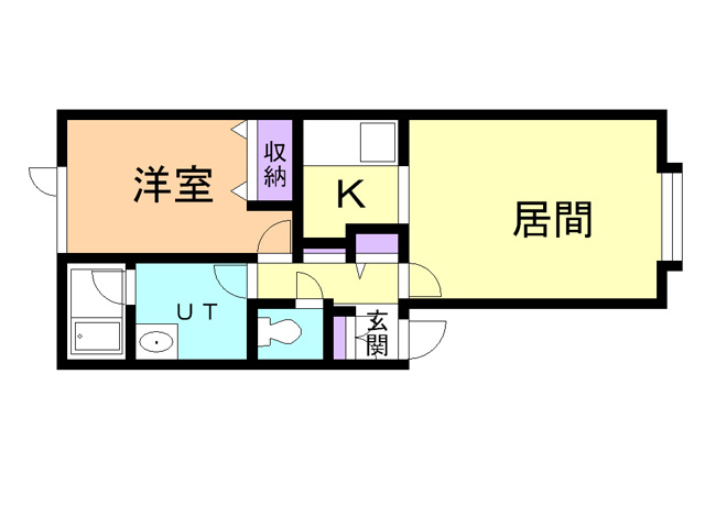 ラフィーネ知利別の間取り
