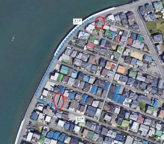 和歌山市三葛の駐車場の外観パース