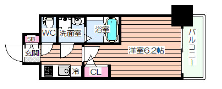 エスリード阿波座プライムコートの間取り