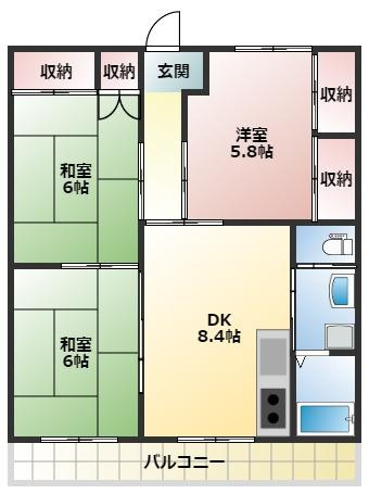 ハイツフジオの間取り