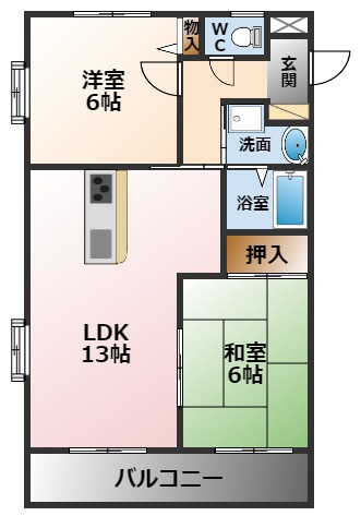 【間取り】 | ジョイフルハイツ貳番館
