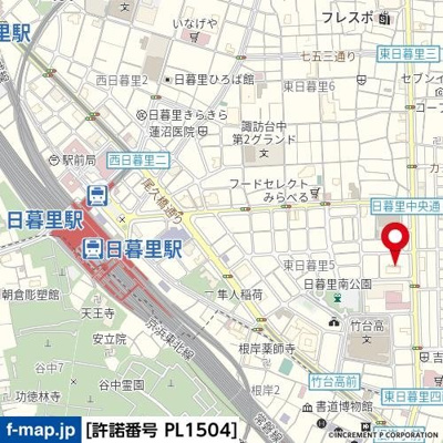 【地図】 | クレヴィア日暮里 THE RESIDENCE
