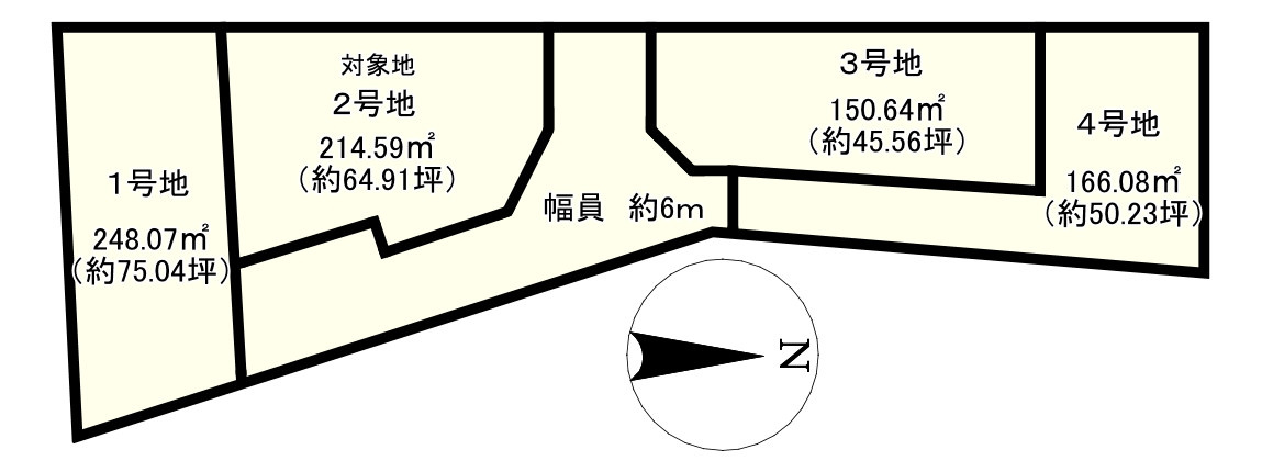 ガーデンヒル西河原Ⅱ　2号地の土地図