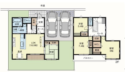 姫路市飾東町佐良和　中古戸建の間取り|4LDKです。