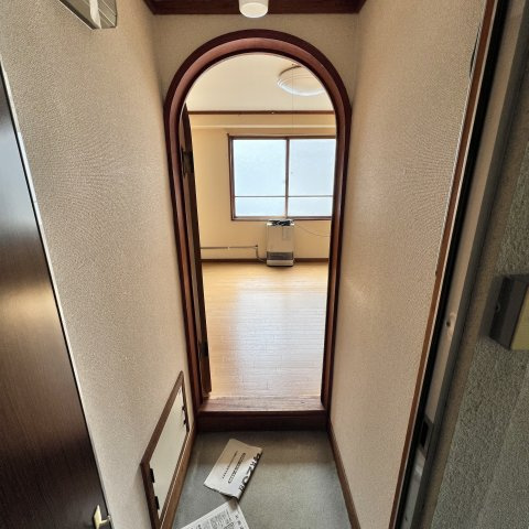 蘭東コーポの玄関