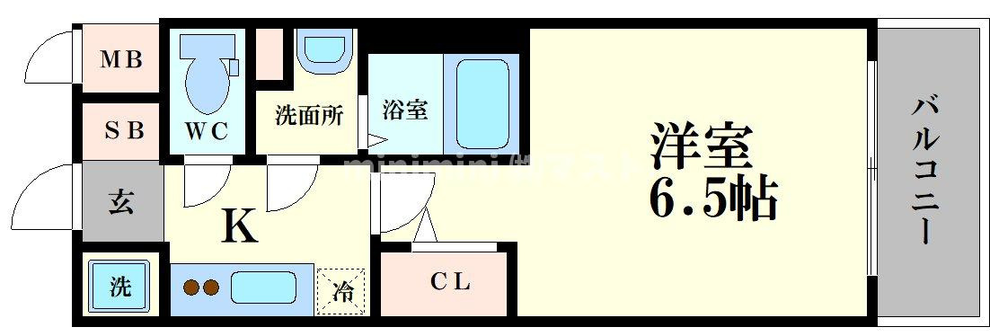 エスリードレジデンス本町パークフロントの間取り