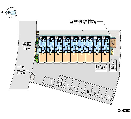 レオネクストサンパティの区画図