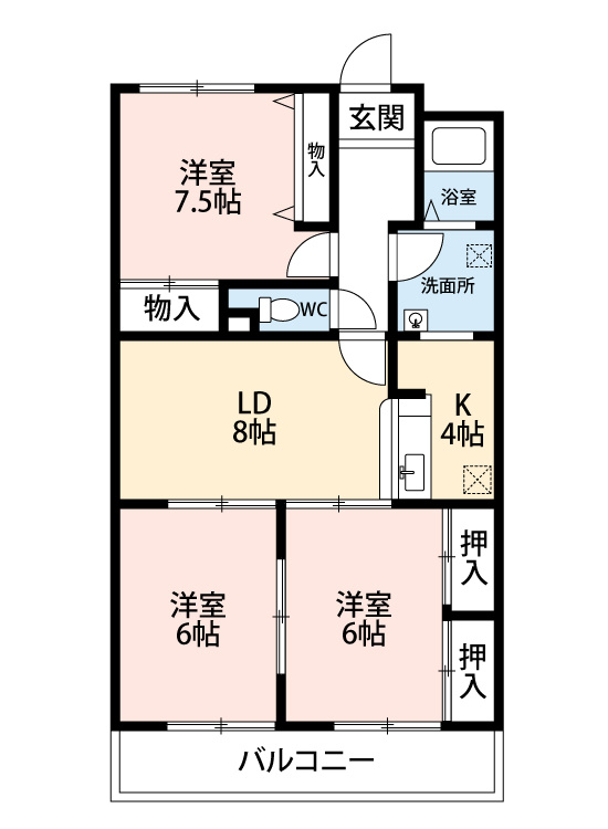 リアン久米　　　刈谷市の賃貸ならクラスホーム刈谷店　　　の間取り