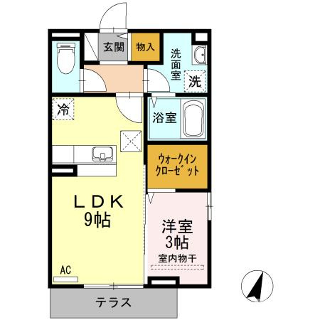 サニープレイスの間取り