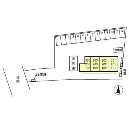 サニープレイスの区画図