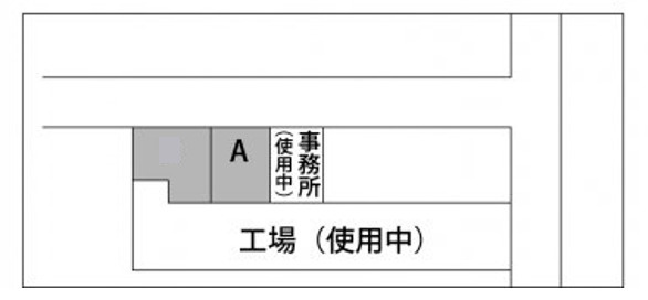 上唐子小林様倉庫の区画図
