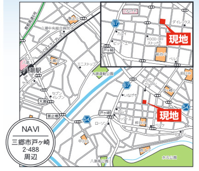 【地図】 | 戸ヶ崎全13棟 1号棟3880