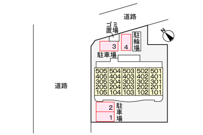 【駐車場】 | エレガンラルジュⅡ | 駐車場