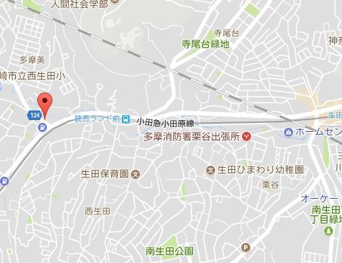 ホワイトヒルズ西生田の地図