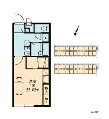 【区画図】 | レオパレスサンメイトフジ